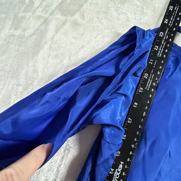 Judith March Blouse Womens Large Blue Embroidered Boho Long Sleeve Polyester - Picture 5 of 10